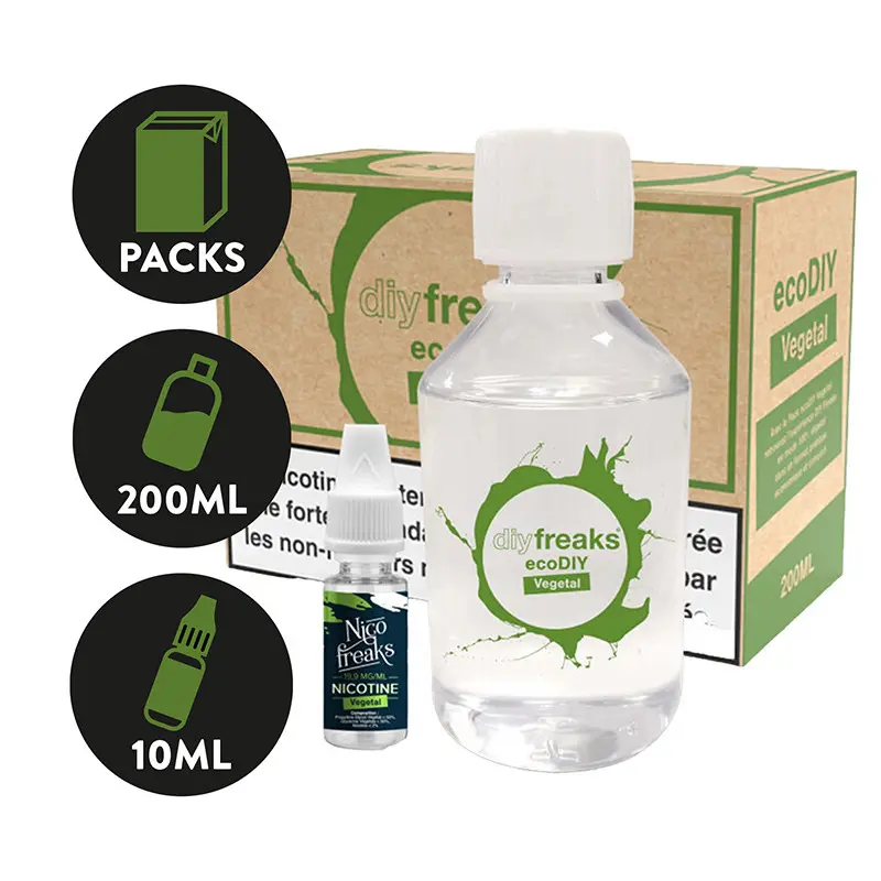 Pack EcoDiy 200ml - Vegetal - Freaks 50/50 - 0mg