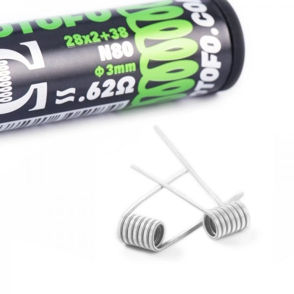 Dual Core Fused Clapton Coils 10pcs - Wotofo - Taille : 28Gx2 +38G