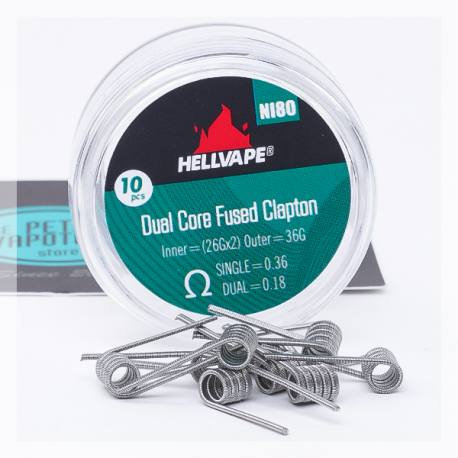 Dual Core Fused Clapton Hellvape 0,36 ohms